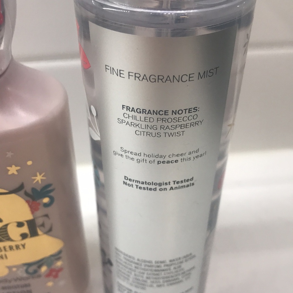 NWT!RARE!BBW PEACE☮️❄️Iced Raspberry Bellini Trio - Picture 2 of 2
